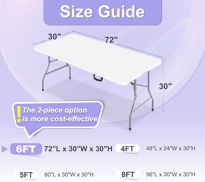 ABCCANOPY 6FT Spandex Table Cover, Stretch Fitted Tablecloth, Black - Image 6