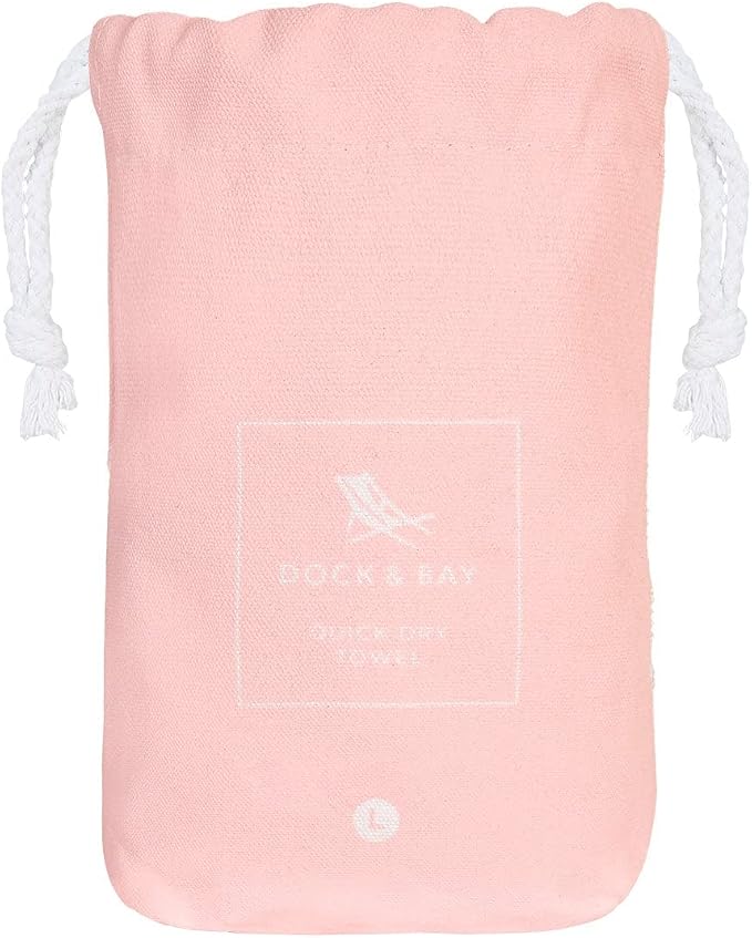 Dock & Bay Beach Towel - Quick Dry, Sand Free - Compact, Lightweight - 100% Recycled - Includes Bag - Essential - Pink, Extra Large (200x90cm, 78x35) - Image 7