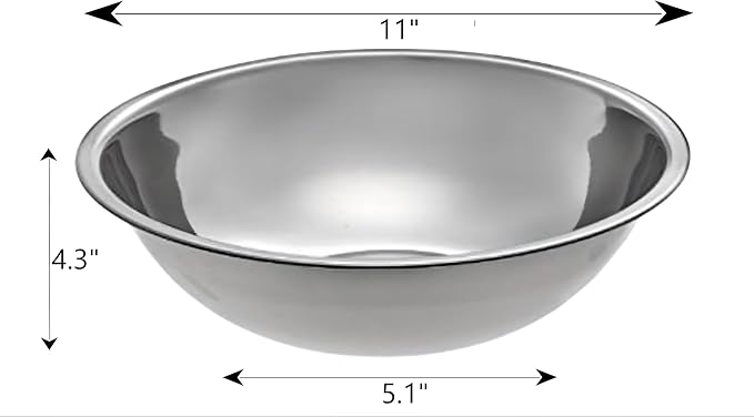 Stainless Steel Mixing Bowl for Commercial and Home Kitchen - Image 4