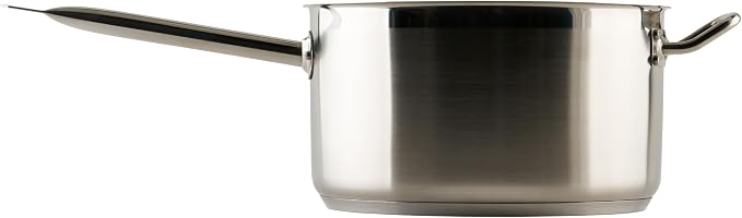 Winco 10 qt Stainless Steel Sauce pan with Cover - Image 3