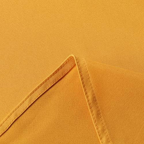 sancua Round Tablecloth, 80 Inch, Gold - Image 6