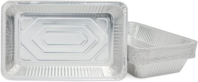 Juvale Aluminum Foil Pans 21x13 (15 Pack) Full Size Disposable Trays for Steam Table, Food, Grills, Baking, BBQ - Image 7