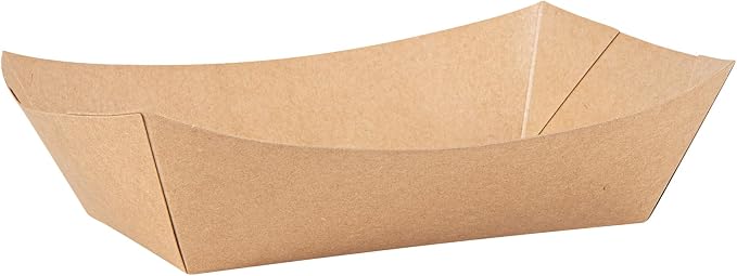 Restaurantware Kraft Paper lb Paper Food Tray Boat, 200 Pack - Image 12