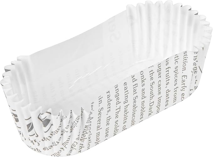 Restaurantware-Premium 3-inch Baking Cups: Regular-Ridged Elliptical Paper Baking Cups Perfect for Muffins, Cupcakes or Mini Snacks - Black & White Press Print Design - Disposable - 200-CT - Image 12