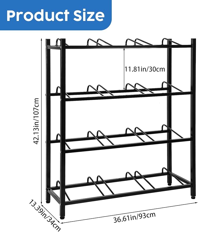 Nuogo 5 Gallon Water Jug Rack 5 Gallon Water Jug Holder Water Jug Holder Stand Heavy Duty Water Bottle Organizer Storage Rack Accessory for Home Room Kitchen (4 Tiers) - Image 2
