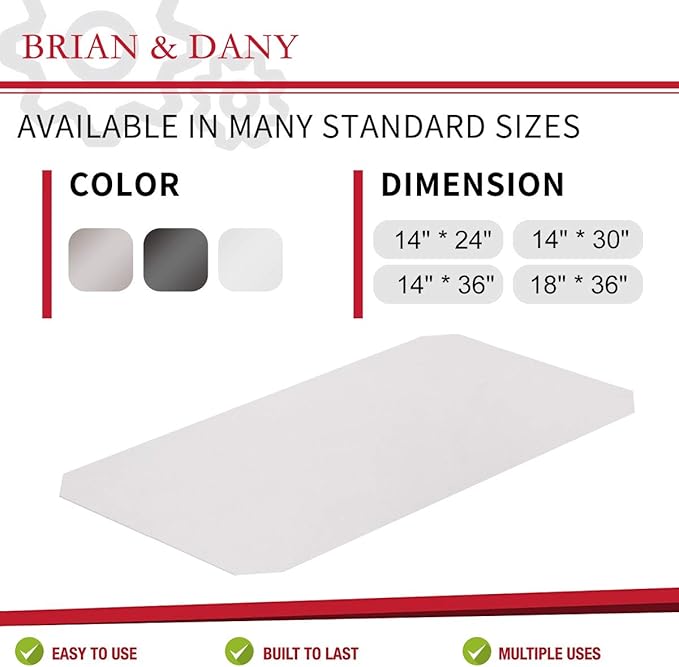 BRIAN & DANY Wire Shelf Liner, Set of 5, 14" x 36" Clear - Image 2