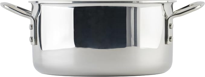 WINCO Tri-Ply Stock Pot, Silver - Image 3