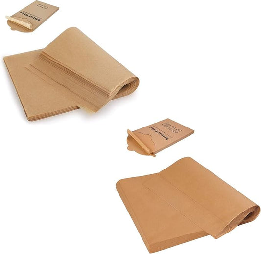 SMARTAKE 400 Pcs 12×16 Inches Parchment Paper Baking Sheets with SMARTAKE 200 Pcs 9×13 Inches Parchment Paper Baking Sheets, for Baking Cookies Cake and More (Unbleached) by SMARTAKE