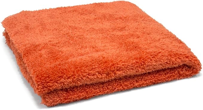 Autofiber Korean Plush Premium Edgeless Microfiber Detailing Towels - Pack of 10, Orange (16 inch x 16 inch) - Image 2