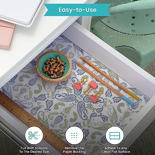 Con-Tact Brand Creative Covering, Self-Adhesive Shelf Liner, Multi-Purpose Vinyl Drawer Liner, Easy To Use And Apply, 18'' X 9', Abbey Sage - Image 6