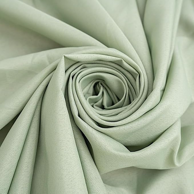 Balsa Circle 6 pcs 108 inch Sage Green Round Polyester Tablecloths Fabric Table Cover Linens for Wedding Party Banquet Reception Events Kitchen Dining - Image 8