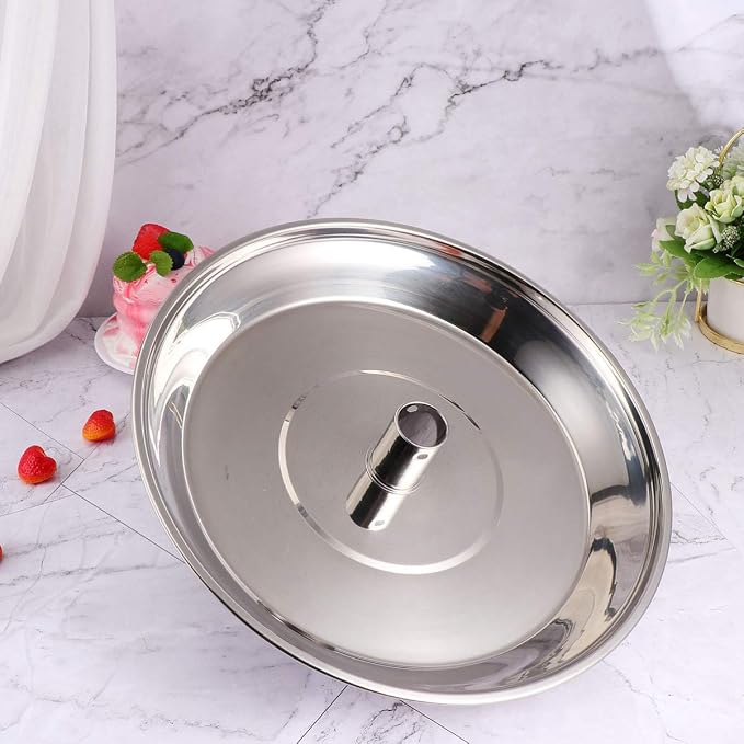 Stainless Steel Steamer Vegetable Steamer Inserts Kitchen Fruit Basket for Pans and Pressure Cookers (for 30Cm Wok) (Silver 30X30X5Cm) - Image 4