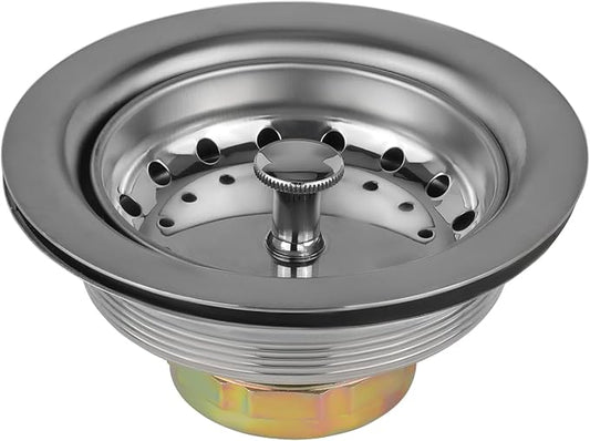 (Pack of 50) EFIELD Kitchen Sink Stainless Steel Drain Assembly With Strainer Basket and Rubber Stopper,(DRAIN031-50PCS) by EFIELDPEXTUBING