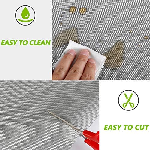 Kitchen Shelf Liner Drawer Liners, Non-Adhesive EVA Cabinet Liners, Gray - Image 4