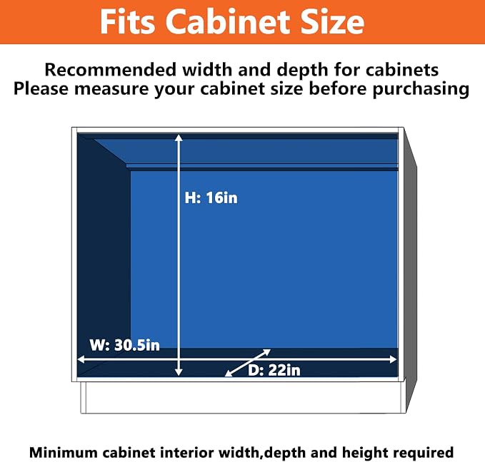 ROOMTEC Individual Pull Out Cabinet Organizer (30" W x 21½" D), 2 Tier Spice Rack Organizer for Cabinet, Slide Out Drawer Pantry Shelf Organization and Storage for Kitchen Bathroom - Image 4