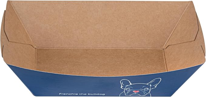 Restaurantware-Bio Tek 1/2 Pound Food Trays, 400 Disposable Paper Food Trays - Heavy-Duty, Greaseproof, Frenchie Paper Food Boats, For Snacks, Appetizers, Or Treats, Use At Parties Or Carnivals - Image 10