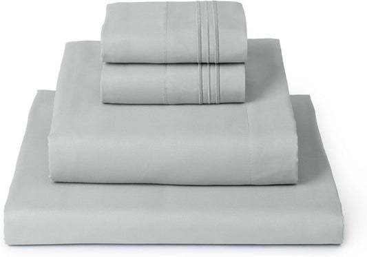 Mellanni Extra Deep King Sheets - 4 PC Iconic Collection Bedding - Hotel Luxury, Ultra Soft, Cooling Bed Sheets - Wrinkle, Fade, Stain Resistant (King, Spa Mint)