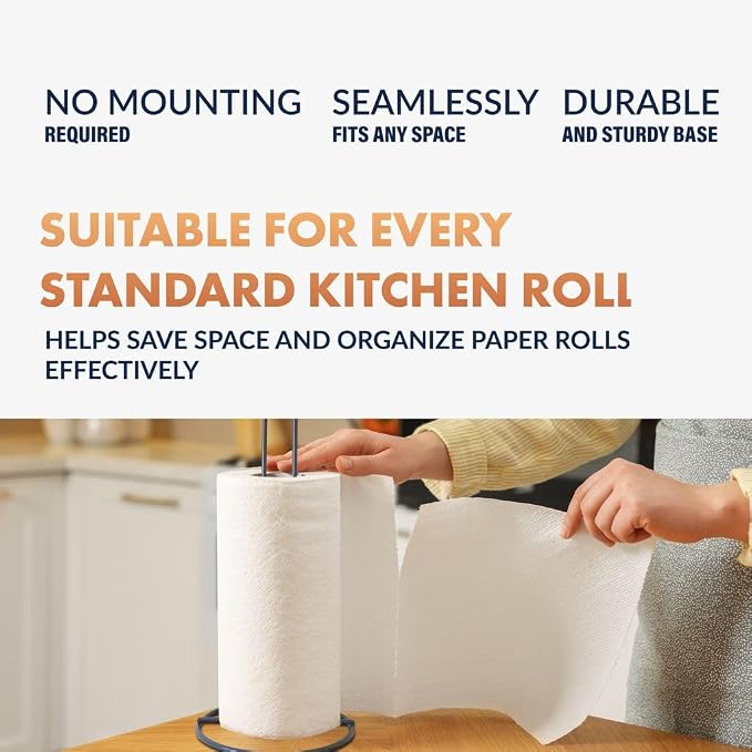 Newhouse 8-Pack Paper Towel Holder NHPTH-001-8PK, Dining Table, Kitchen Table or Countertop Paper Towel Holder, Great Apartment Essential, Home and Kitchen Décor - Image 3