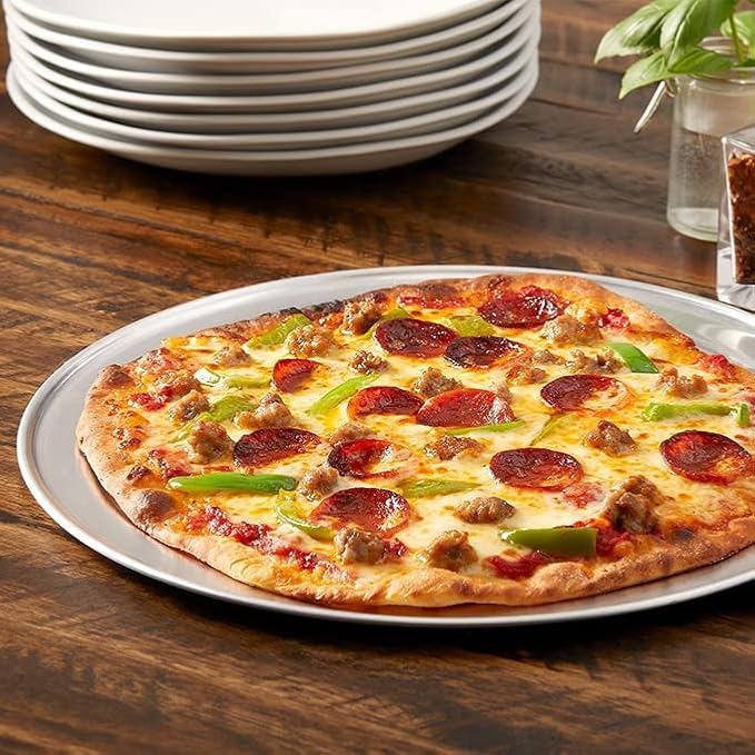 American Metalcraft TP7 TP Series 18-Gauge Aluminum Standard Weight Wide Rim Pizza Pan, 7-Inch - Image 4