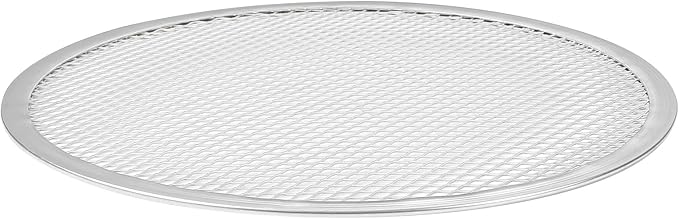 Restaurantware 11 Inch Aluminum Pizza Screen Pack of 12 Mesh Baking Tool For Crispy Crust, Lightweight Stackable Seamless Rim Rust-Resistant Baking Screen, Reusable for Pizzerias, Home Oven Use - Image 9