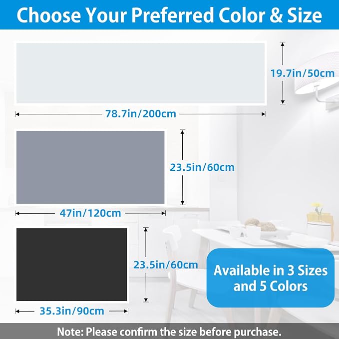 AECHY Extra Large Silicone Mat 35.3"x23.5"x0.08", Multipurpose Silicone Mat Thick Heat Resistant Mat Shipped Rolled Up Kitchen Counter Mat Waterproof Nonslip Silicone Mats for Kitchen Counter Black | Extra Large, Heat Resistant, Waterproof, Nonslip, Mu... - Image 2