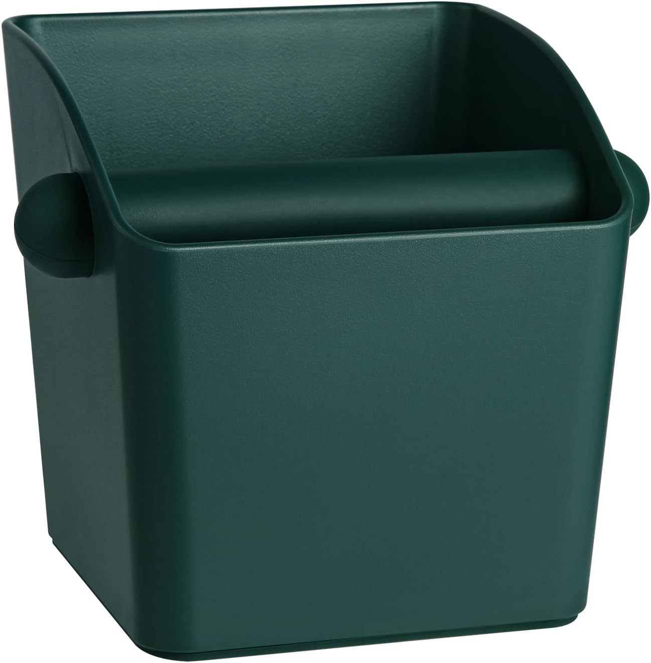 Large Square Knock Box Shock-absorbent Knock Box Espresso with Removable Knock Bar and Non-Slip Base Espresso Accessories for Home/Office (Large Green Knock Box)