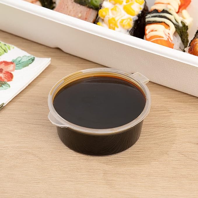 Restaurantware-RW Base 2 Ounce Jello Shot Cups, 100 Microwavable Portion Cups - Durable, Disposable, Clear Plastic Sauce Containers, For Samples, Condiments, Or Toppings - Image 4