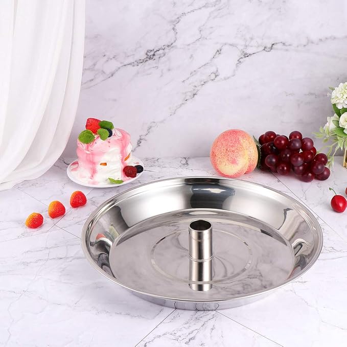 Stainless Steel Steamer Vegetable Steamer Inserts Kitchen Fruit Basket for Pans and Pressure Cookers (for 30Cm Wok) (Silver 30X30X5Cm) - Image 6