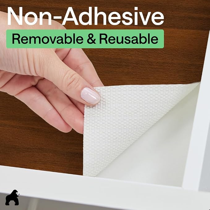 GORILLA GRIP Shelf Liner, Kitchen Drawer Protector, 24x240 Wood - Image 7