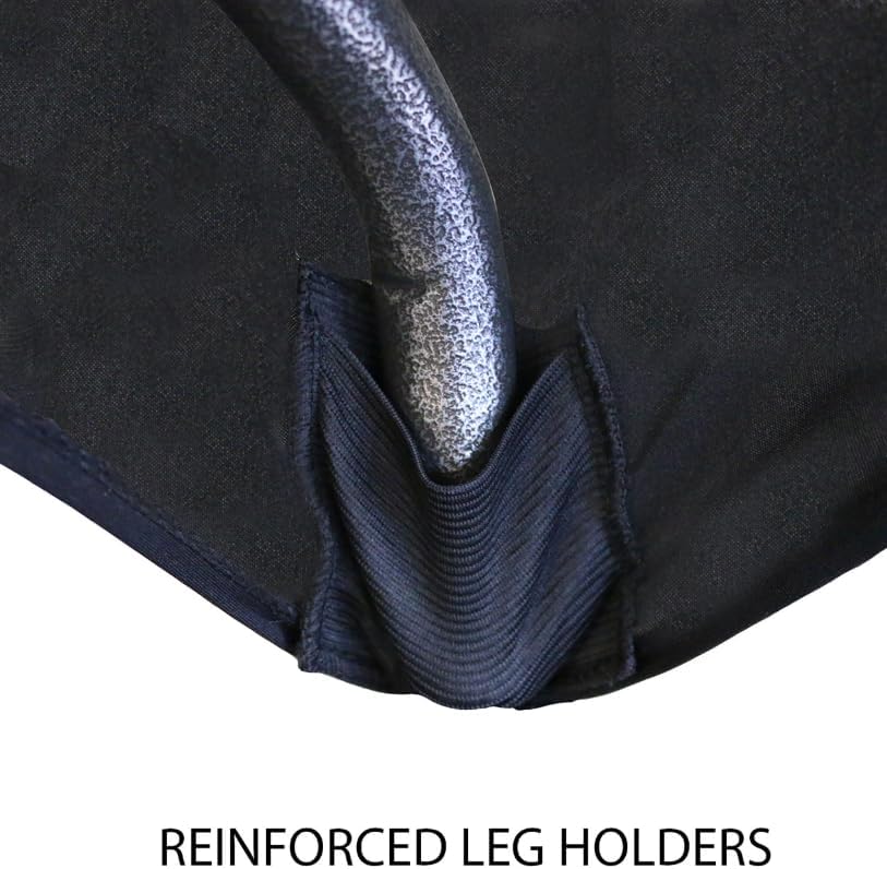 YOUR CHAIR COVERS Rectangular Spandex Table Covers 4ft Fitted Tablecloth Wedding Event Patio Decorations Elastic Fabric Stretch Tables Cover for 4 ft Folding Table (Navy Blue) - Image 4
