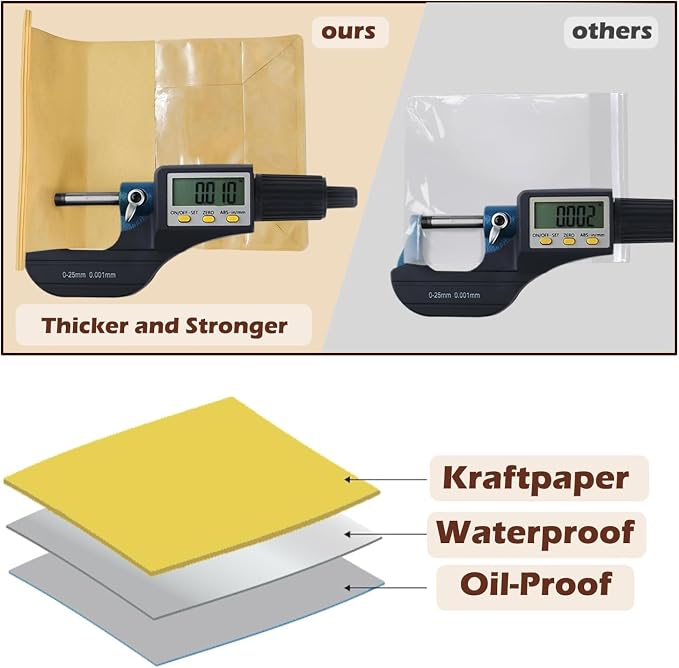 100 Pack Large Paper Bread Bags for Homemade Bread Sourdough Sandwich, 10.5x10.6x6.1 Inch Resealable Tin Tie Tab Lock Bread Loaf Bakery Bag with Window, Baked Goods Packaging for Gifting and Bake Sale - Image 3