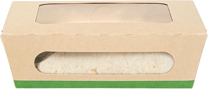 Restaurantware 28 oz Paper Bamboo Small Bio Take Out Container, 200 Pack - Image 11