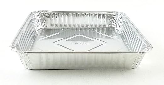 Handi-Foil Square Aluminum Foil Cake Pan w/Clear Dome Lid - Disposable Pans (Pack of 50 Sets) - Image 7