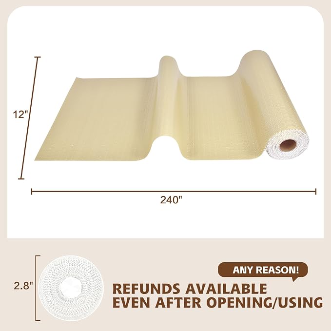 Shelf Liners for Kitchen Cabinets 17in x 20FT, Non Adhesive Drawer Liner - Image 4