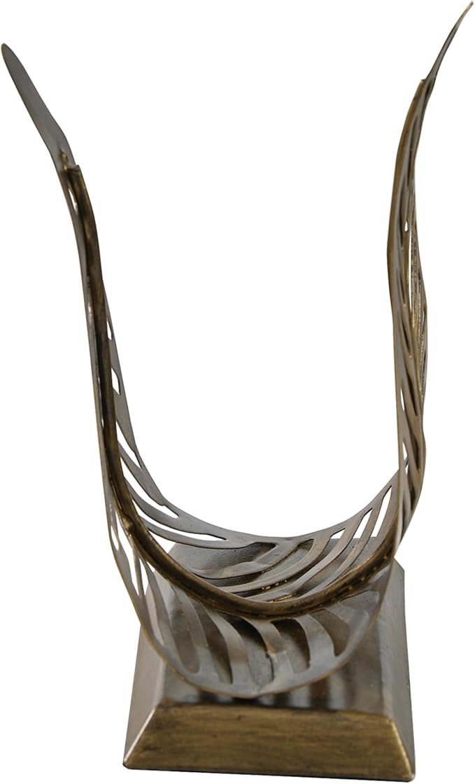 Park Designs Antique Brass Leaf Napkin Holder - Image 3