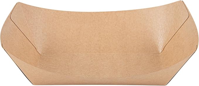 Restaurantware Kraft Paper lb Paper Food Tray Boat, 50 Pack - Image 11