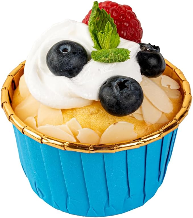 Restaurantware Cupcake Liners 50 Pack of 3.5 oz Foil Paper Baking Cups Oven-Safe Muffin Liners Disposable Greaseproof Ramekins Heavy-Duty for Appetizers and Cheesecakes - Image 2