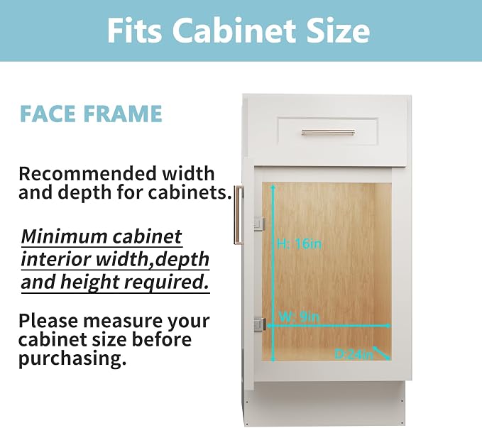 LOVMOR 2 Tier Pull Out Cabinet Organizer 7½" W x 21½" D, Slide Out Drawers with Wooden Handle, Sliding Shelves Organization and Storage for Kitchen, Pantry - Image 5