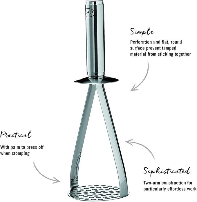 Rosle 12780 Stainless Steel Vegetable & Potato Masher 10 Inch, Silver - Image 2