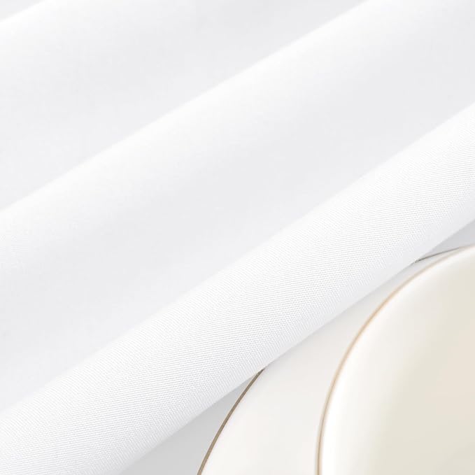 8 Pack Square Polyester Tablecloth 70 x 70 Inch White Table Cloth for Square or Round Tables, Washable Stain and Wrinkle Resistant Table Cover Table Clothes for Wedding Banquet Reception Dining - Image 6