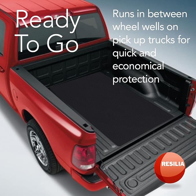 RESILIA Utility Runner- 24 inch Wide Black Plastic- Embossed Wide Rib Pattern - Tool Box Liner, Garage Drawer & Shelf Organization, Workbench Storage, 24 Inches x 12 Feet, Black, Made in the USA - Image 6