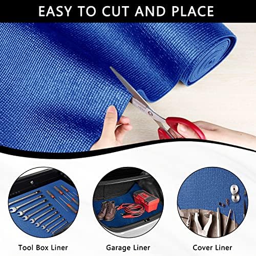 Foam Toolbox Liner Drawer Liner, Non-Slip Shelf Liners 18" W x 288" L Blue - Image 4