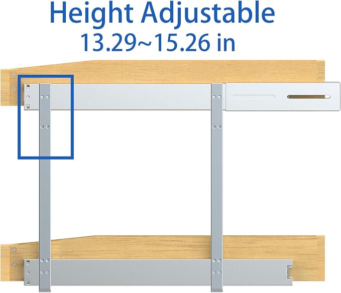Wooden Soft Close Pull out Cabinet Organizer 26" D x 4.3" H, Heavy Duty Slide Out Drawers Pull-Out Home Organizers for Kitchen Cabinets (2 tier-26 * 21 in) - Image 3
