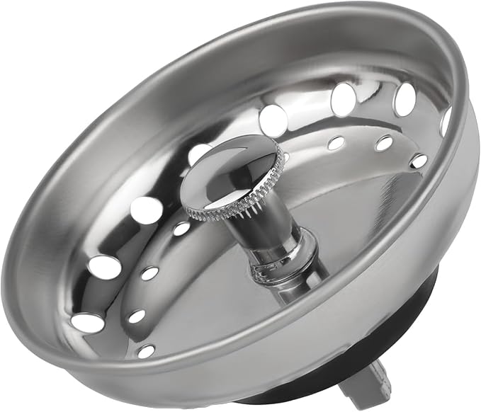 (Pack of 50) EFIELD Kitchen Sink Stainless Steel Drain Assembly With Strainer Basket and Rubber Stopper,(DRAIN031-50PCS) - Image 3