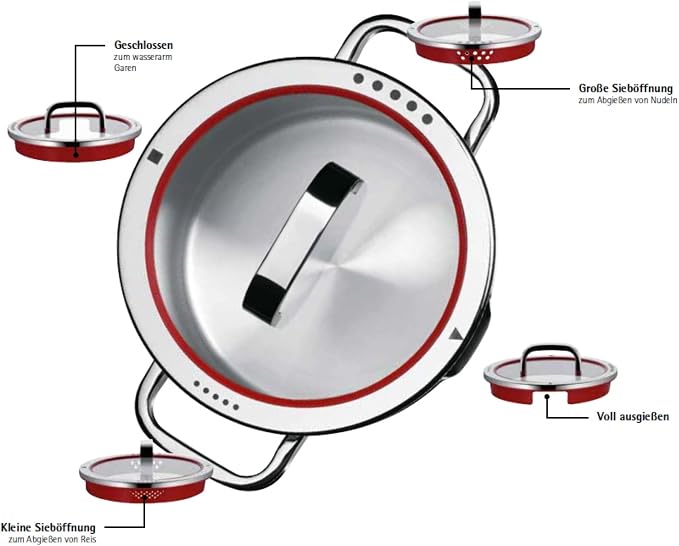WMF 1.4L Stainless Steel Cooking Pot, 16cm, Silver, Brushed Finish, Includes Lid, Suitable for All Stove Tops, Dishwasher Safe - Image 10