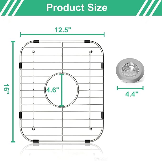 Sink Protectors for Kitchen Sink, 16"x12.5" - Image 2