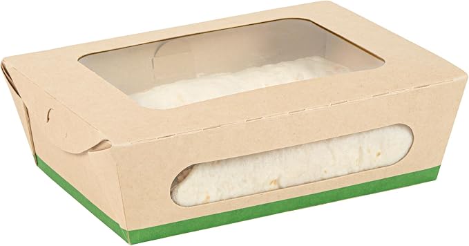 Restaurantware 28 oz Paper Bamboo Small Bio Take Out Container, 200 Pack - Image 13