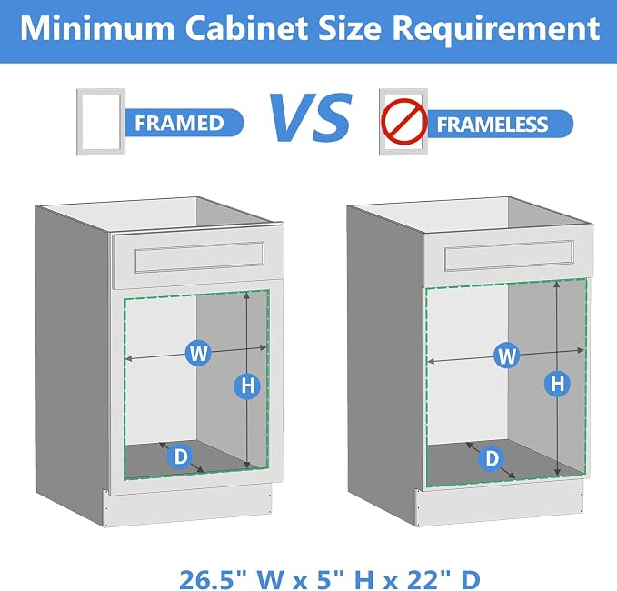 LOVMOR Single Pull Out Cabinet Organizer 25½”W x 21”D, Soft Close Slide Out Drawer Storage Shelves for Kitchen, Wood Cabinet Shelf Pull-Out Organizer Storage for Base Cabinets - Image 9