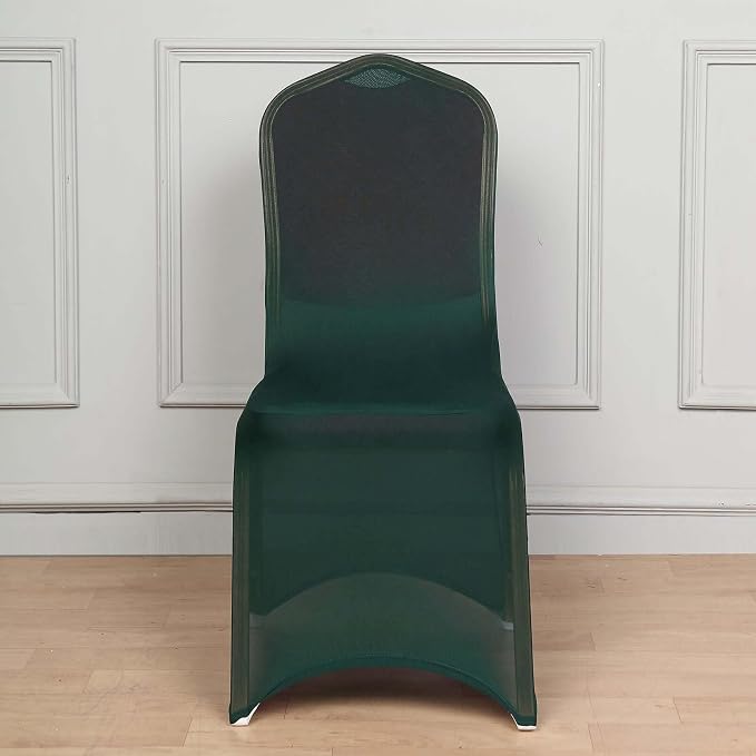 Tableclothsfactory Hunter Emerald Green Stretchy Spandex Fitted Banquet Chair Cover Dinning Event Slipcover for Wedding Party Banquet Catering - Image 8