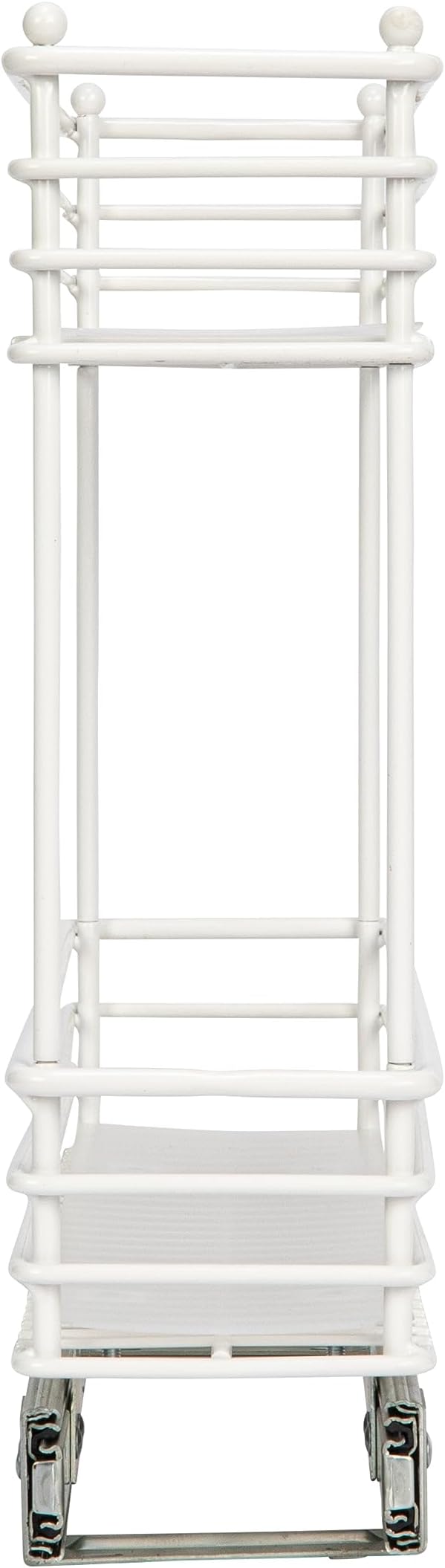 Household Essentials White Steel Artisan Organizer with Plastic Liners, 2-Tier Pull-Out - Image 7